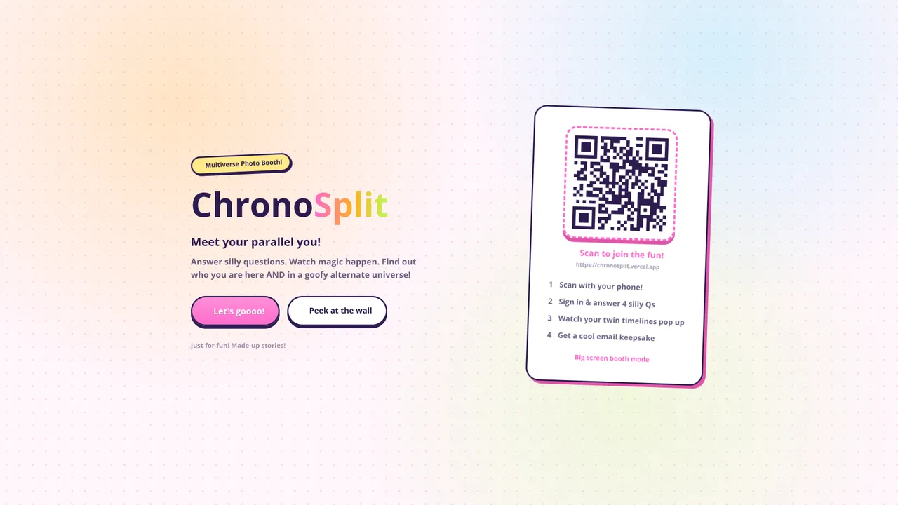 Screenshot of chronoSplit