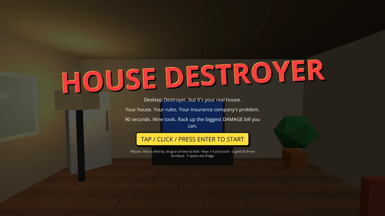 Screenshot of HOUSE DESTROYER