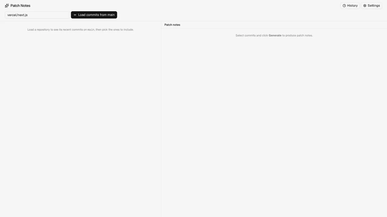 Screenshot of patch notes